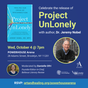 Project UnLonely book launch event in Brooklyn, NY on 10/4/23